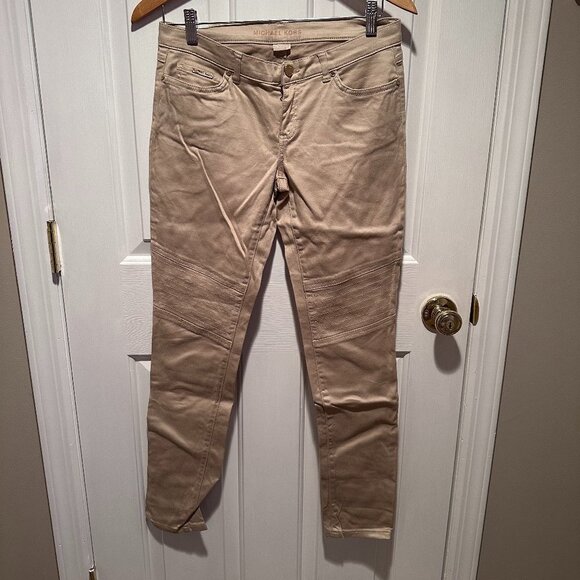 Michael Kors Khaki Tan Skinny Pants Size 4 - Picture 1 of 4
